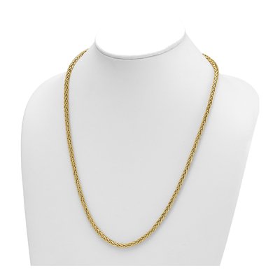 14K Yellow Gold 4.1mm Wheat Chain – view 5
