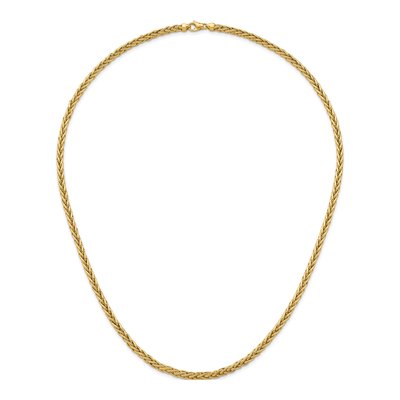 14K Yellow Gold 4.1mm Wheat Chain – view 6