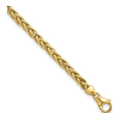 14K Yellow Gold 4.1mm Wheat Chain Bracelet
