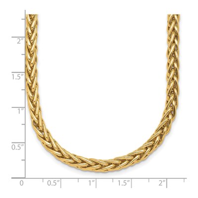 14K Yellow Gold 5.1mm Wheat Chain – view 4