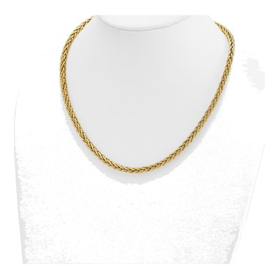 14K Yellow Gold 5.1mm Wheat Chain – view 5