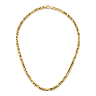 14K Yellow Gold 5.1mm Wheat Chain – view 6