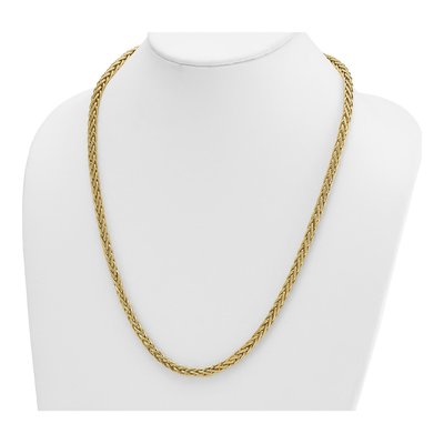 14K Yellow Gold 5.1mm Wheat Chain – view 5