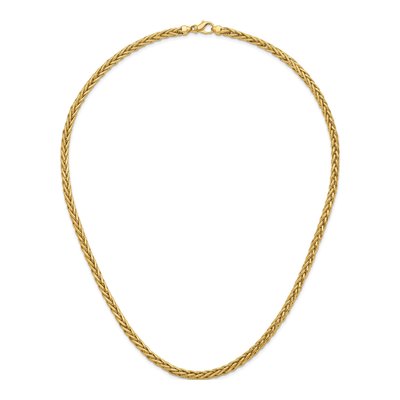 14K Yellow Gold 5.1mm Wheat Chain – view 6