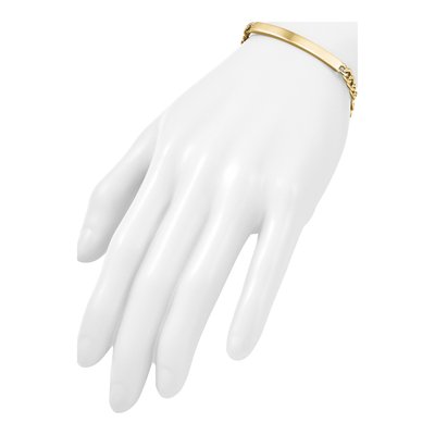 14K Yellow Gold Figaro ID Bracelet – view 7