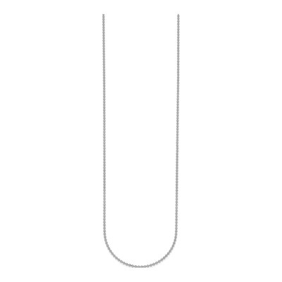 14K White Gold 1.2mm Beaded Chain – view 3
