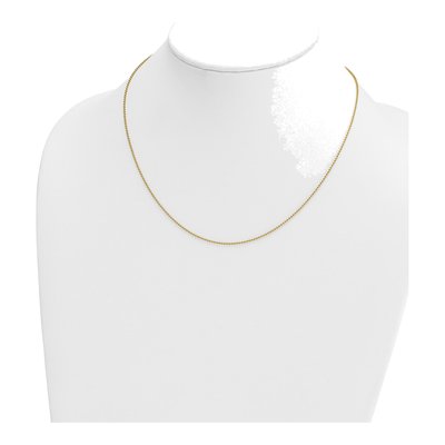 14K Yellow Gold 1.2mm Beaded Chain – view 5