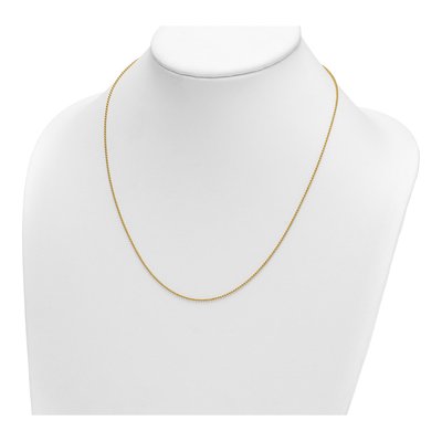 14K Yellow Gold 1.2mm Beaded Chain – view 5
