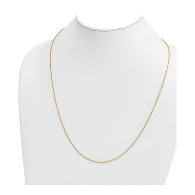 14K Yellow Gold 1.2mm Beaded Chain – view 5
