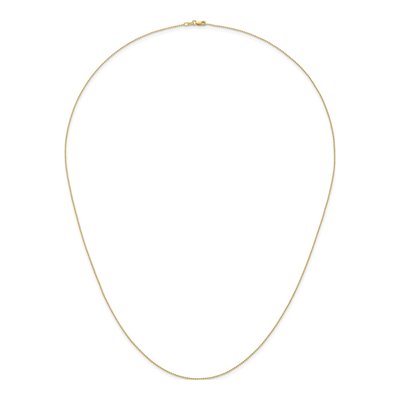 14K Yellow Gold 1.2mm Beaded Chain – view 6