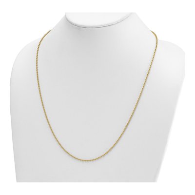 14K Yellow Gold 1.8mm Beaded Chain – view 4