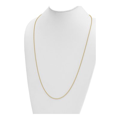 14K Yellow Gold 1.8mm Beaded Chain – view 5
