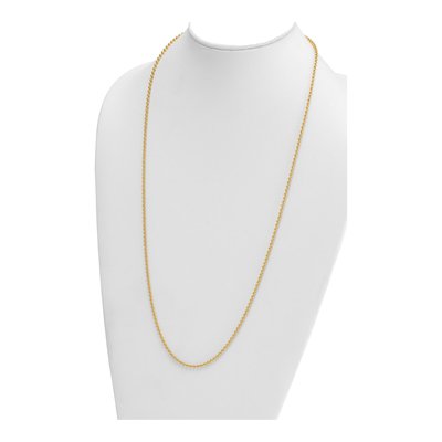 14K Yellow Gold 2.5mm Beaded Chain – view 5