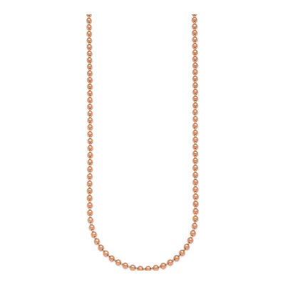 14K Rose Gold 3.2mm Beaded Chain – view 4