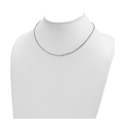 14K White Gold 1.4mm Box Chain – view 5