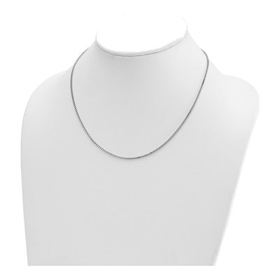 14K White Gold 1.4mm Box Chain – view 5