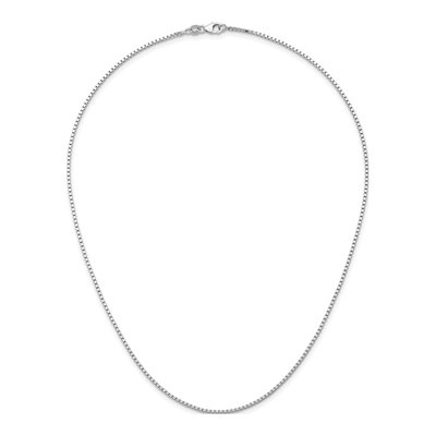 14K White Gold 1.4mm Box Chain – view 6