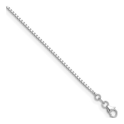14K White Gold 1.4mm Box Chain
