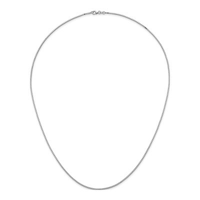 14K White Gold 1.4mm Box Chain – view 6