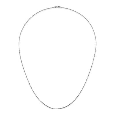 14K White Gold 1.4mm Box Chain – view 6