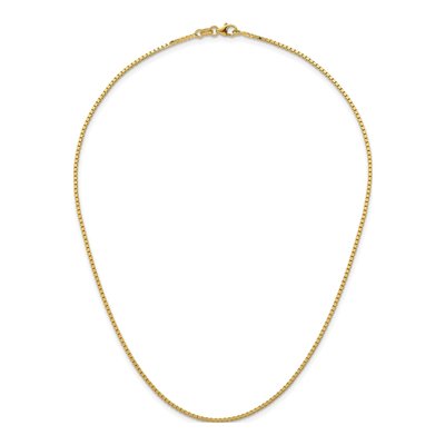 14K Yellow Gold 1.4mm Box Chain – view 6