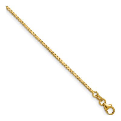 14K Yellow Gold 1.4mm Box Chain