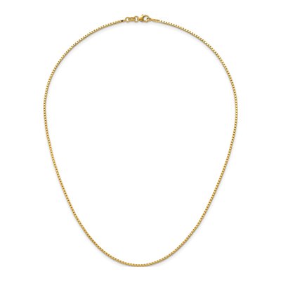 14K Yellow Gold 1.4mm Box Chain – view 6