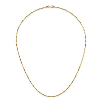 14K Yellow Gold 1.4mm Box Chain – view 6