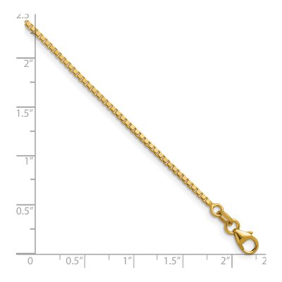 14K Yellow Gold 1.4mm Box Chain – view 7