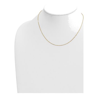 14K Yellow Gold 0.5mm Box Chain – view 5