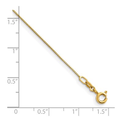 14K Yellow Gold 0.5mm Box Chain – view 7
