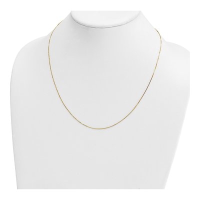 14K Yellow Gold 0.5mm Box Chain – view 5