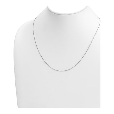 14K White Gold 0.7mm Box Chain – view 5