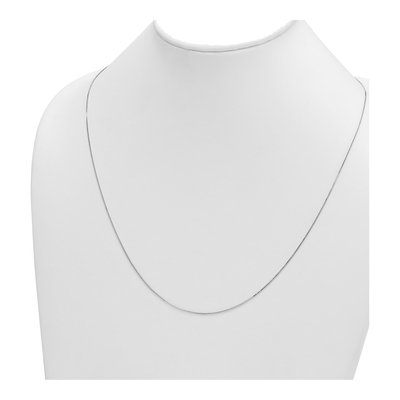 14K White Gold 0.7mm Box Chain – view 5