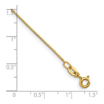 14K Yellow Gold 0.7mm Box Chain – view 7