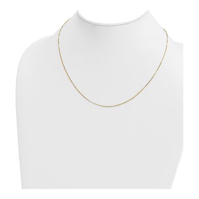 14K Yellow Gold 0.7mm Box Chain – view 5