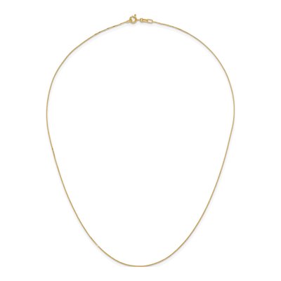 14K Yellow Gold 0.7mm Box Chain – view 6