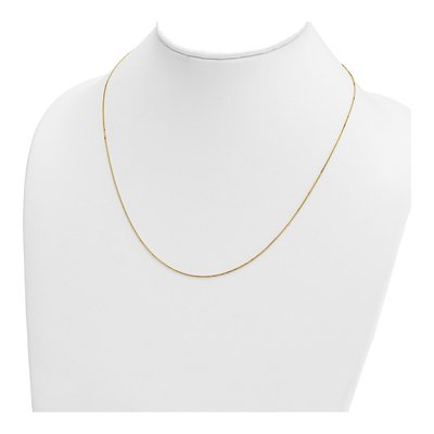 14K Yellow Gold 0.7mm Box Chain – view 5