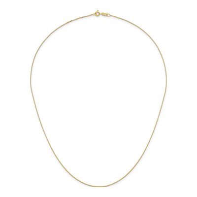 14K Yellow Gold 0.7mm Box Chain – view 6