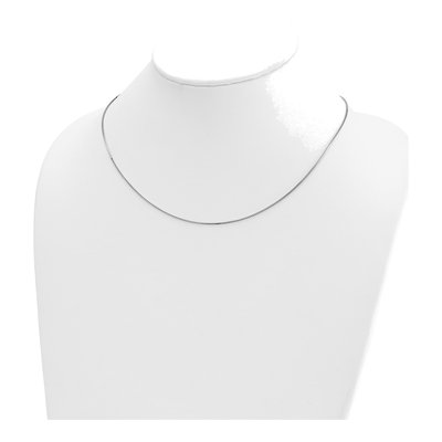 14K White Gold 0.9mm Box Chain – view 5