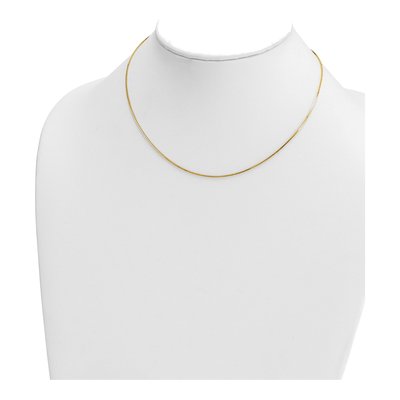 14K Yellow Gold 0.9mm Box Chain – view 5