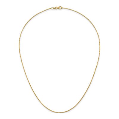 14K Yellow Gold 0.9mm Box Chain – view 6