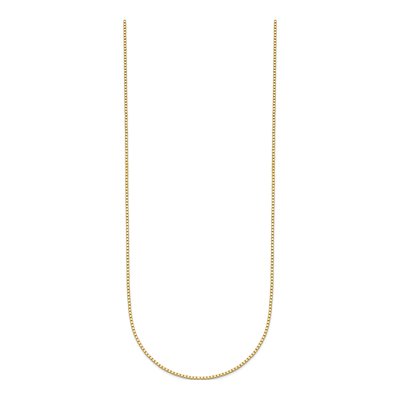 14K Yellow Gold 0.9mm Box Chain – view 3