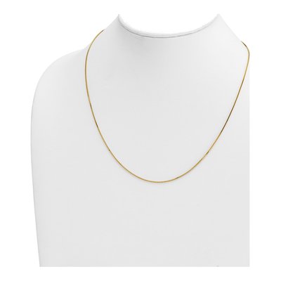 14K Yellow Gold 0.9mm Box Chain – view 5