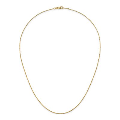 14K Yellow Gold 0.9mm Box Chain – view 6
