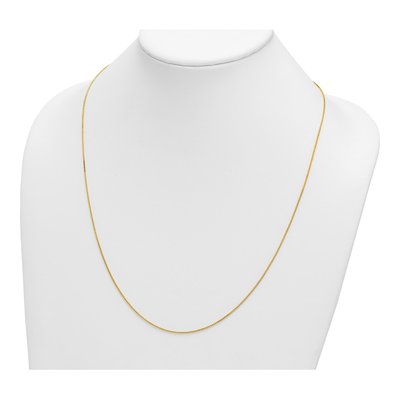 14K Yellow Gold 0.9mm Box Chain – view 5