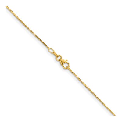 14K Yellow Gold 0.9mm Box Chain – view 4