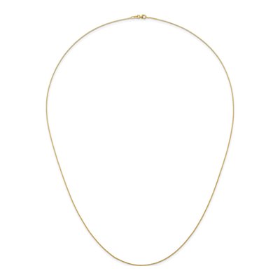 14K Yellow Gold 0.9mm Box Chain – view 6