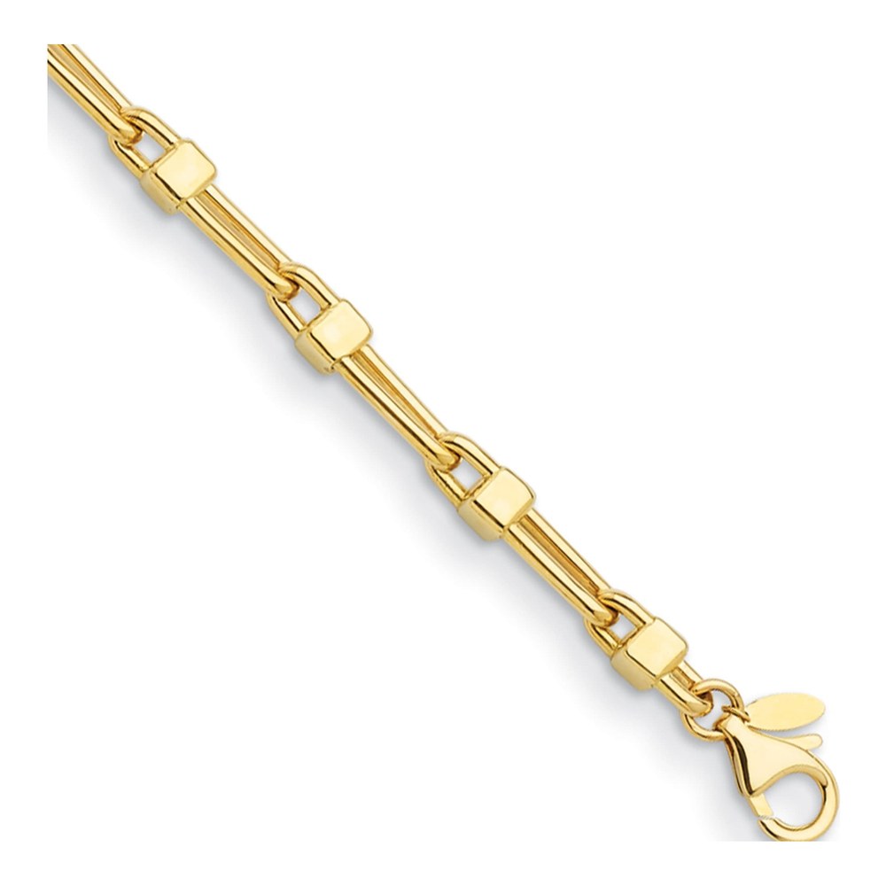 Herco 14K Yellow Gold 7.5 Inch Mixed Links 4.9mm