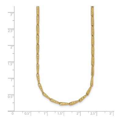 14K Yellow Gold Fancy Link Necklace – view 7
